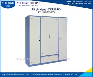 Tủ sắt quần áo TU15B3C4