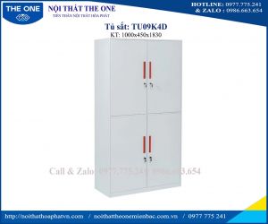 Tủ sắt màu trắng TU09K4D