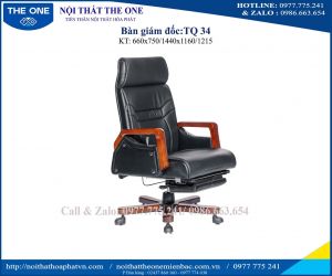 Ghế giám đốc ngả lưng TQ34 da thật