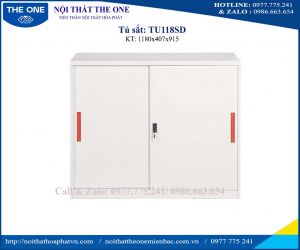 Tủ sắt thấp màu trắng TU118SD