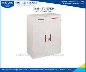 Tủ sắt thấp màu trắng TU12NKD