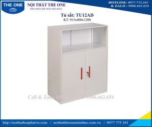 Tủ sắt thấp màu trắng TU12AD
