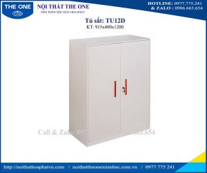 Tủ sắt thấp màu trắng TU12D