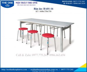 Bàn ăn BA01-16 Khung sơn mặt Lamilate 