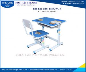 Bộ bàn ghế học sinh BHS29A-3  (Bỏ mẫu)