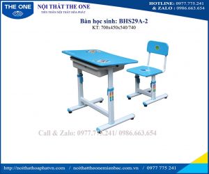 Bộ bàn ghế học sinh BHS29A-2 (Bỏ mẫu)