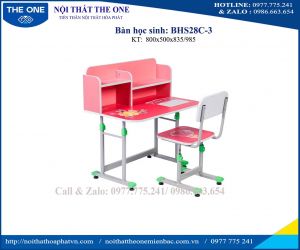 Bộ bàn ghế học sinh BHS28C-3; GHS28