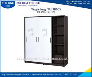 Tủ sắt quần áo TU19B3C3