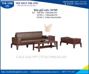 Bàn ghế sofa gỗ tự nhiên SF509