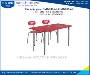 Bộ bàn ghế mẫu giáo BMG102A-2; GMG102A-2