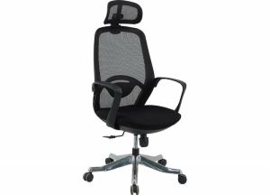 Ghế xoay lưới GL363 nhựa đen
