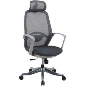 Ghế xoay lưới GL363 nhựa ghi
