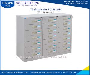Tủ tài liệu sắt thấp TU118-21D