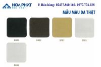Bảng màu da thật cho ghế xoay Hòa Phát