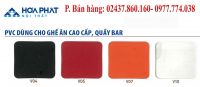 Bảng màu da PVC cho ghế ăn Hòa Phát 