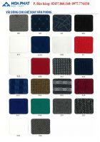 Bảng màu vải nỉ ghế xoay Hòa Phát 